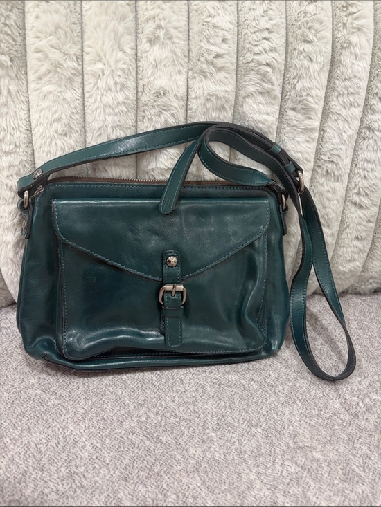 Patricia Nash Handbags - Patricia Nash Teal Green Leather Crossbody Bag